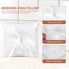 Ring Cushion Wedding Ring Holder Cushion White Bridal Pillow Carrier
