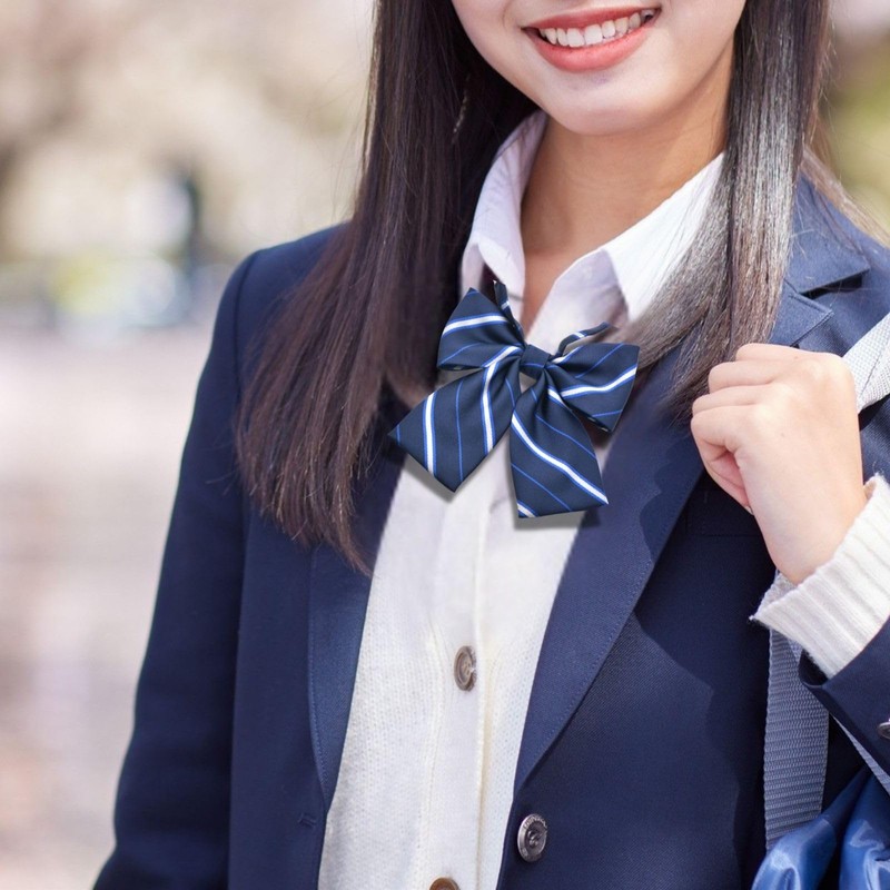 KAMIHO Uniform Ribbon, School Ribbon, Necktie, Jk, Blue, blue