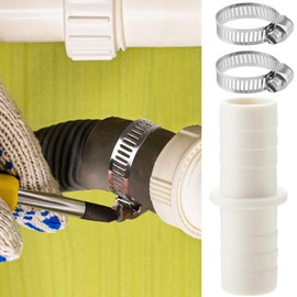 Washing Machine Waste Pipe Connector, Leak-Proof Hose to Hose Joiner for Efficient Water Waste Management in Kitchens, Bathrooms, and More