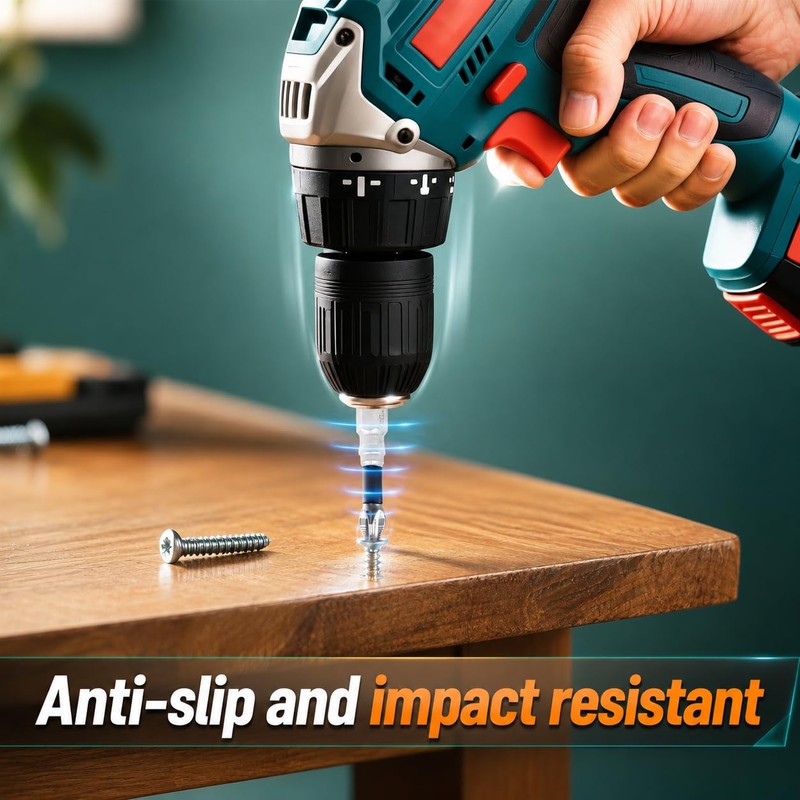 High Magnetic Drill Bit Set: K5 Impact Resistant Anti-Slip Bits,