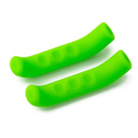 PAXLAMB - Funda para palanca de freno de bicicleta, de gel de silicona, antideslizante, 1 par (verde)