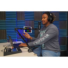 Rockville R-BOOM 34 34" Easy-Adjust Boom Arm Studio Podcast Mic Stand+Desk Clamp