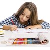 MengH-SHOP Canvas Pen Roll 72 Holes Coloured Pencils Pencil Case