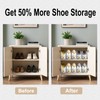 Vzpinko Clear Shoe Slot Organizers 12PACK Shoe Stacker Rack Organizer