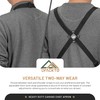 DFACKTO Canvas Chef Apron – Cross Back Straps Mens Apron