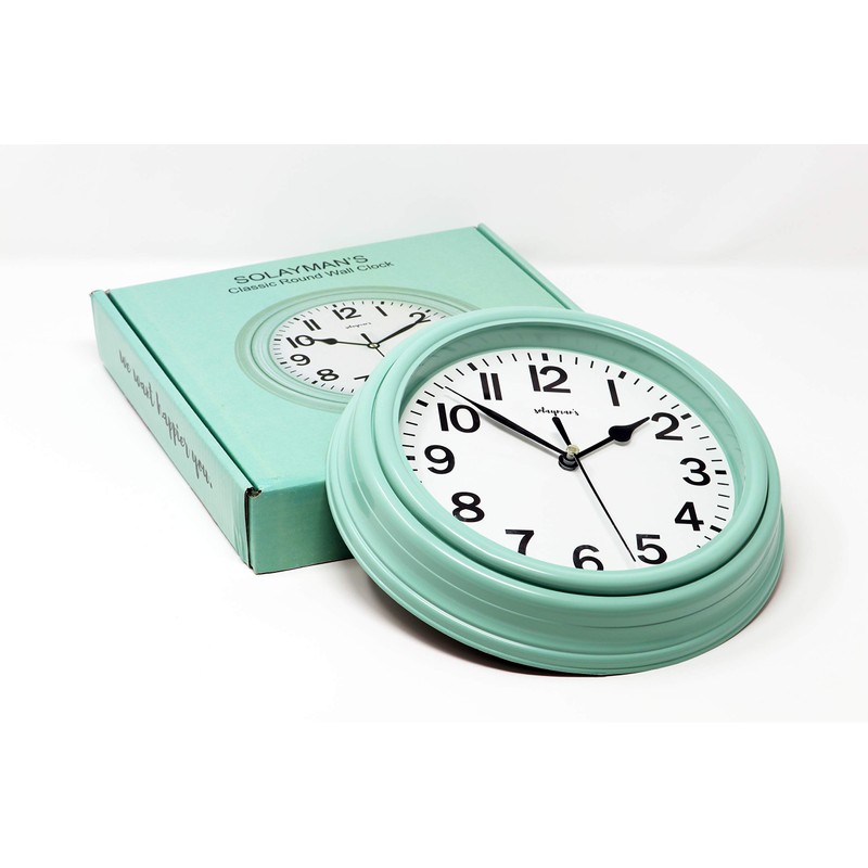 Solayman's Ultimate Silent Wall Clock with Non-Ticking Quartz Movement, Easy
