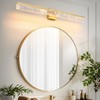 AIJIASI 39-Inch Brushed Gold Vanity Light Fixture, 28W Dimmable LED