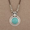 joymiao Chunky Necklace for Women Bohemian Long Leather Rope Necklace