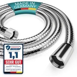 Engelbach Engelbach? Duschschlauch 2m aus Edelstahl - Brauseschlauch mit Standard Anschluss - Flexibel & Trinkwassergeprft - Made in Germany