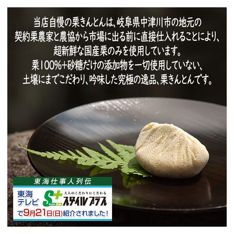 Kuriya Nanyoken Gifu Nakatsugawa 100% Chestnut Kinton, Pack of 10
