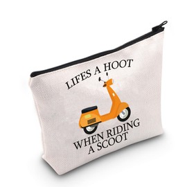Scooter Rider Makeup Bag Gift for Scooter, Living Riding a Scoot Italian Scooter Mom Gifts, A Hoot Uk