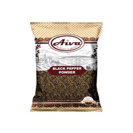 AIVA Black Pepper (Black Tellicherry peppercorn) Powder | Mesh 28 | Coarse | Pure & Natural (400gm ( 14 oz ))