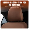 gunhunt Pack-2 Car Headrest Covers, Soft Dust-Proof Protector Covers, Seat