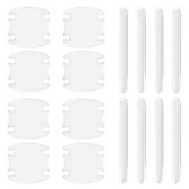 16PCS Car Door Handle Cup Scratch Protector Set, Waterproof Car Door Bowl Sticker Protector Film, Anti-Scratch Car Paint Cover Guard Pad Universal for Most Cars, SUVs (Transparent)