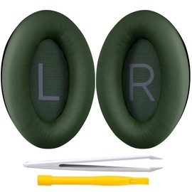 YOCOWOCO - almohadillas para orejas de repuesto para Bose QuietComfort 45 (QC45) compatibles con Bose QuietComfort SE (QC SE) y Bose New QuietComfort Wireless Over Ear Headphones... (verde)
