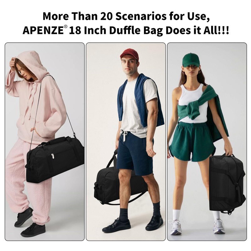 Small Gym Bag 18 inch Carry On Duffel Bag for