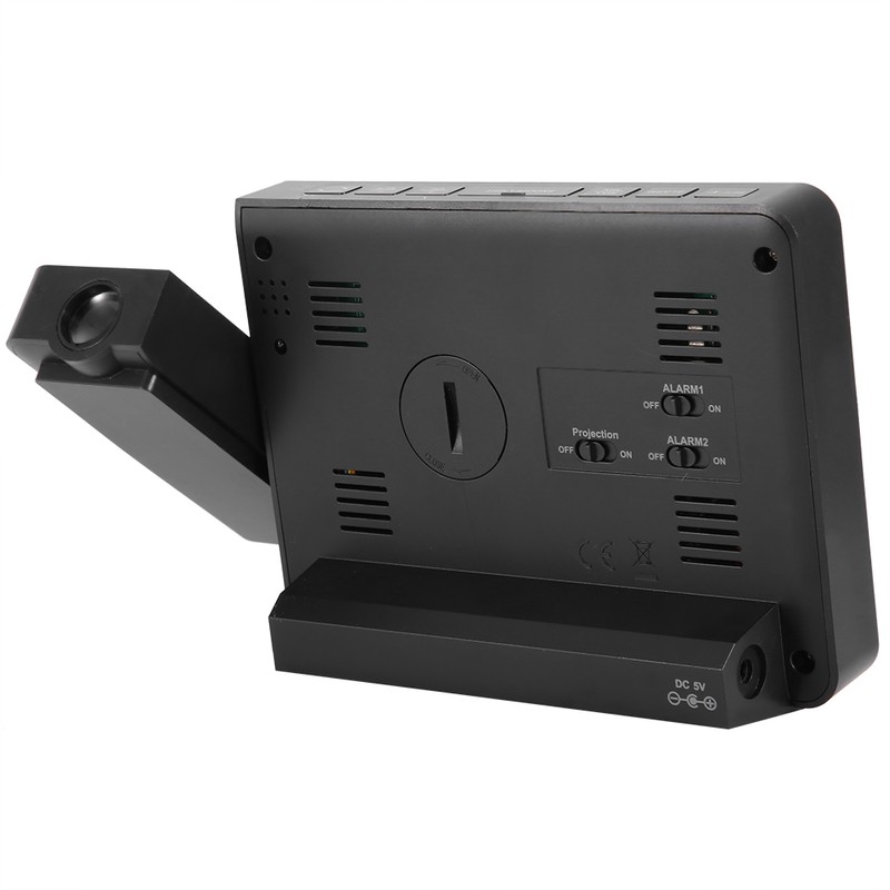 Weather Forecast Temperature Detection Projection Alarm Clock Waterproof Digital Clock