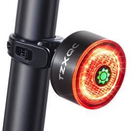 Smart Bicycle Tail Light Brake Sensing Rear Light USB Rechargeable Auto on/Off Ultra Bright LED Warning Flashlight