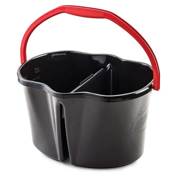 LIBMAN 1055 Clean and Rinse Bucket,4 gal,Black,PK3
