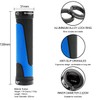 TOPCABIN Bicycle Grips,Double Lock on Locking Bicycle Handlebar Grips Rubber