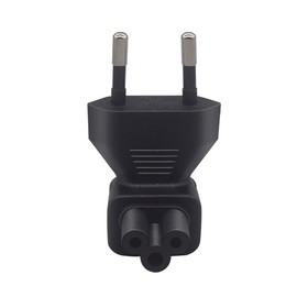 Strhowill EU to C5 European Standard Two-Prong to Cloverleaf Female Adapter - Suitable for European Standard sockets, widely Compatible with laptops, Small appliances, Audio Devices, and More