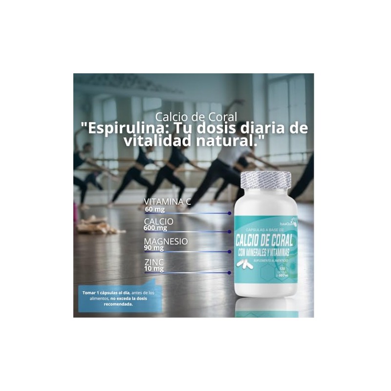 Calcio de Coral con Vitaminas C, D3 y E |