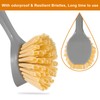 2 Pack Dish Brushes with Bamboo Handle, Kitchen Dish Scrubber