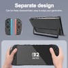 Switch2 スプリットケース 透明TPU NS2 ゲーミングコンソール保護カバー 落下と傷に強いフルカバーデザイン Joy-Con対応 取り外し可能 冷却穴位置 　分体式設計