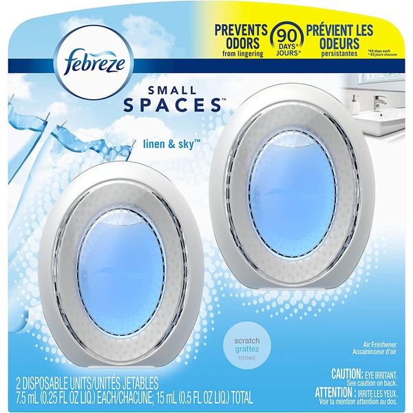Febreze Small Spaces Air Freshener - Linen & Sky (Pack of 2)