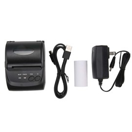 58mm Thermal Printer BT4.0 90mm/s 100km TPH 203DPI USB Interface Shipping Label Printer for Office Logistics 100‑240V US Plug