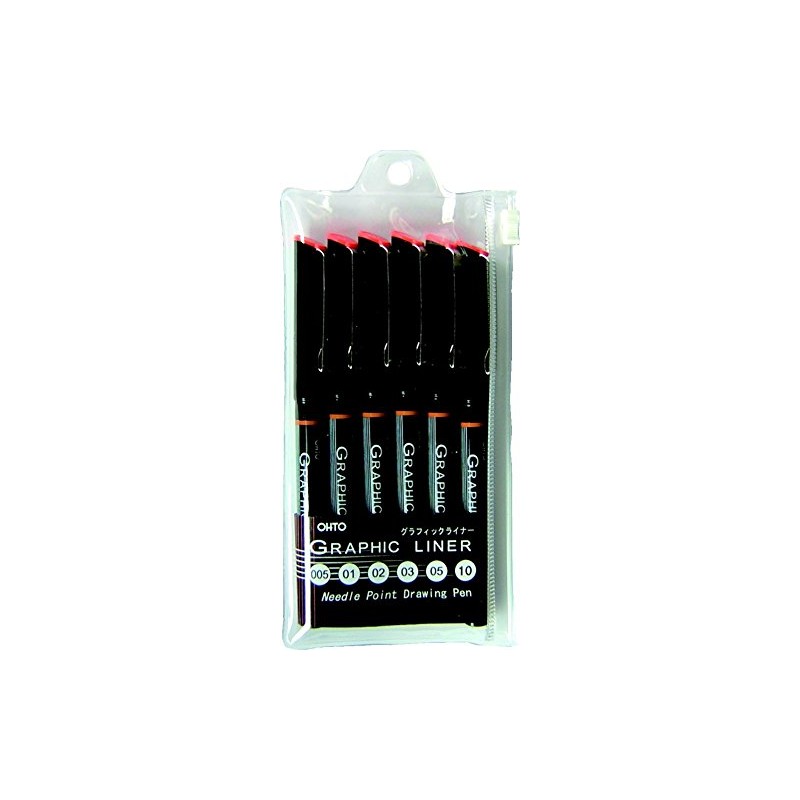 Ohto Graphic Liner Needle Point Drawing Pen - Pigment Ink