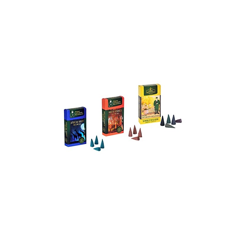 Crottendorfer Summer of the World Incense Cones Set of 3