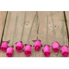 Hot Pink Bunch of 8 Closed Bud Wooden Roses for