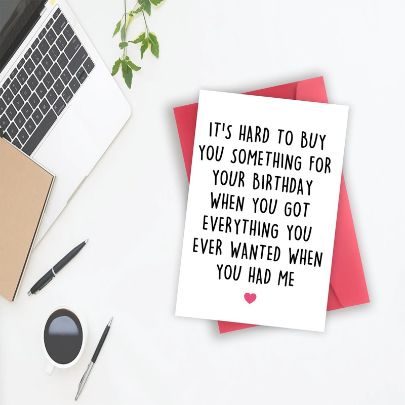 YiKaLus Naughty Birthday Card for Him Her