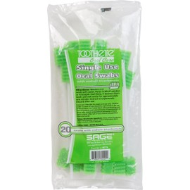 Sage Products To6076 Toothette Plus Swabs With Sodium Bicarbonate,Sage Products - Bag 20