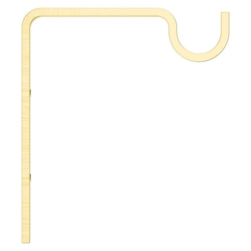 National Hardware N275-508 Extended Wall Hook, 9", Brushed Gold