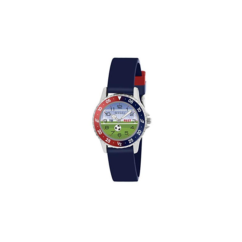 Tikkers Football Rotating Disc Time Teacher Watch - NTK0021