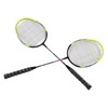1 Pair Green Badminton Racket Set Fashionable Lightweight Comfortable Grip