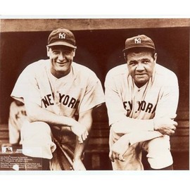 Babe Ruth & Lou Gehrig NY Yankees 8x10 Photo #1