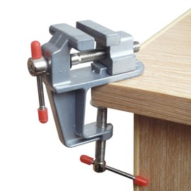 Amatt Adjustable Mini Vice with Clamp for Table Bench Hobby, Portable Table Clamp Work Bench, DIY Clamps Craft Table Repair Tool