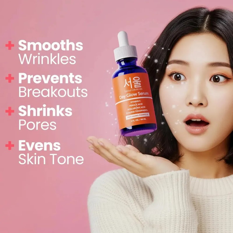 Sérum Coreano De Ácido Hialurónico Con 20% De Vitamina C