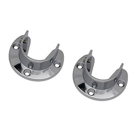 2 x pipe wall bracket, wall bearing, round tube, 1-18, tube diameter 25 mm