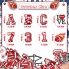 Meneng Football Iron On Letters Patches: 48PCS Glittering Embroidered Appliques