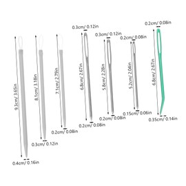 VILLFUL 1 Set Large Eye Curved Needle Set with Storage Bottle User Friendly Tapestry Needles for Sewing Crochet Knitting Durable for Mending Weaving Projects