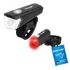 Fischer Set di luci a LED per bicicletta, con tecnologia