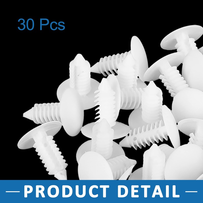 A ABSOPRO Pack of 30 Bolt Rivets 7 mm Hole