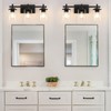 Spiglamm 3-Lights Bathroom Vanity Light Fixtures, Modern Black Vanity Lights