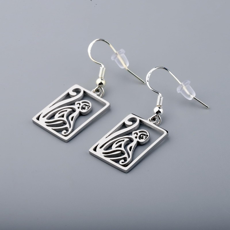 OKEYCH Monkey Lover Gift Monkey Design Earrings Monkey Fan Jewelry