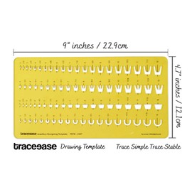 Traceease Multiple Shapes Jewelery Settings Jewelry Templates Drafting Tools Jewellery Designing Stencils