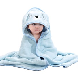 Aisawate Hooded Baby Towel - Premium Soft Bath Towel for Baby, Newborn,Infant - Ultra Absorbent,Natural Baby Stuff Towel, Soft Coral Velvet Coral Fleece Bath Towel for Boys and Girls